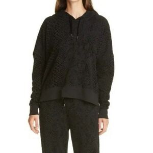 Rails Nico Hoodie In Black Flocked Cobra Size Small